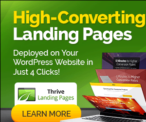 Thrive Landing Pages